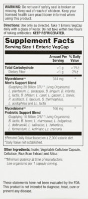 Solaray Mycrobiome Probiotic Men's Formula - 30 CT - Image 3