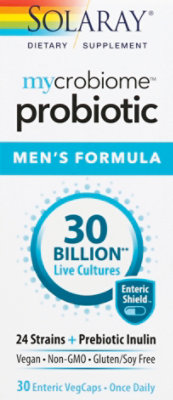Solaray Mycrobiome Probiotic Men's Formula - 30 CT - Image 2