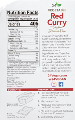 24Vegan Curry Red Vegetable Rice Meal - 10.5 Oz - Image 5
