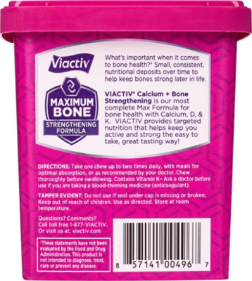 Viactiv Calcium Plus Soft Chews Caramel - 60 CT - Image 5
