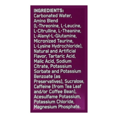 ON Amino Energy Grape Sparkling Hydration Drink - 12 Fl. Oz. - Image 4