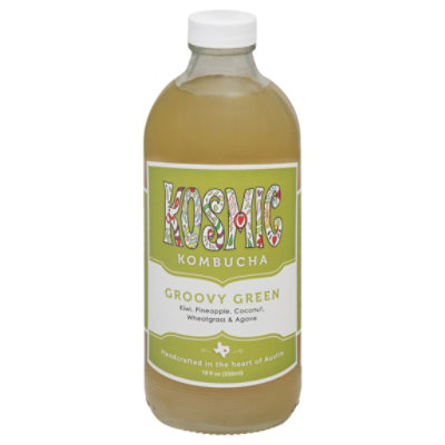 Kosmic Kombucha Kombucha Groovy Green - 16.9 OZ - Image 3