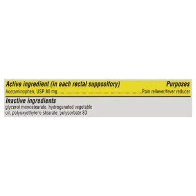 Feverall Infant Pain Rlv & Fever Rdcr Suppository - 6 CT - Image 3