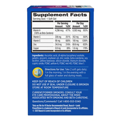 B&l Preservision Areds Softgel - 60 CT - Image 3