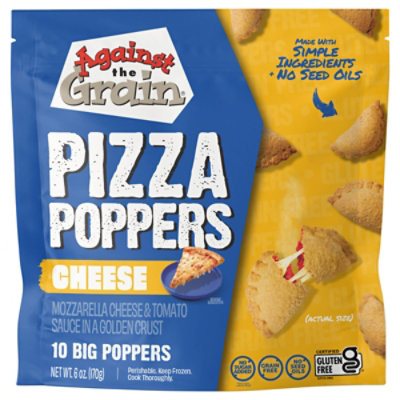 Against The Grain Frozen Cheese Pizza Poppers - 6 Oz - Image 1