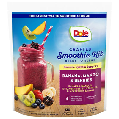 Dole Banana, Mango & Berries Immune System Support Smoothie Kit - 7 Oz - Image 3