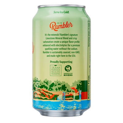 Rambler Lemon Lime Sparkling Mineral Water Pack - 8-12 Fl. Oz. - Image 3