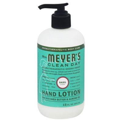 Meyers Basil Hand Lotion - 12 OZ - Image 1