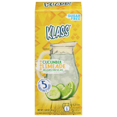 Klass Cucumber & Limeade Sugar-Free Aguas Frescas - 12 Count - Image 1