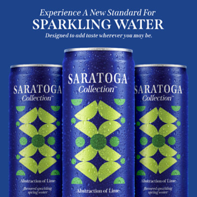 Saratoga Spring Sparkling Water Lime - 6-12 FZ - Image 3