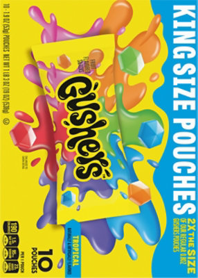 Gusher's Tropical Fruit Flavored Snacks King Size Pouches - 10-1.9 Oz - Image 5