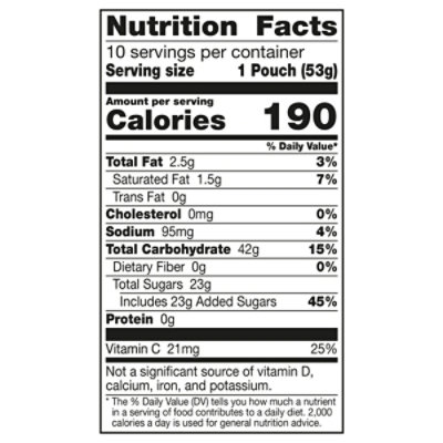 Gusher's Tropical Fruit Flavored Snacks King Size Pouches - 10-1.9 Oz - Image 3