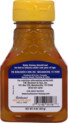 Burleson's Mild Fancy Clover honey - 8 Oz - Image 3