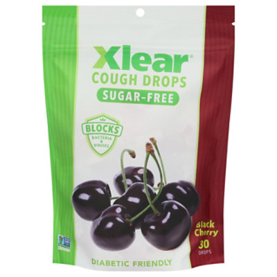 Xlear Sugar Free Cough Drops Natural Black Cherry - 30 EA - Image 1