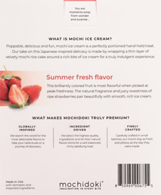 Mochidoki Vegan Strawberry Ice Cream Mochi - 5 Oz - Image 5