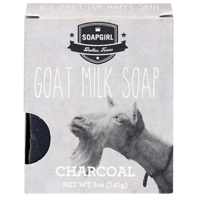 Soapgirl Goat Milk Bar Charcoal - 5OZ - Image 1