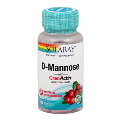 Solaray Dmannose 1000mg Uti - 60 CT - Image 1
