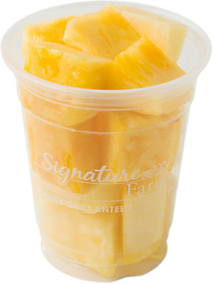 Fresh Cut Chunk Pineapple Cup 8oz - 8 OZ - Image 1