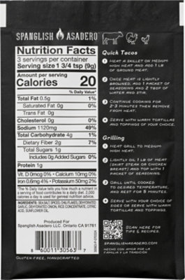 Spanglish Seasoning Taco - 1 OZ - Image 5