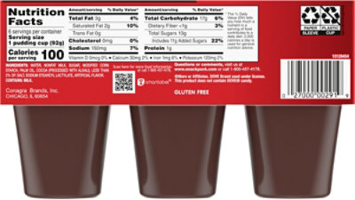 Snack Pack Dove Dark Chocolate Pudding - 19.5 OZ - Image 5