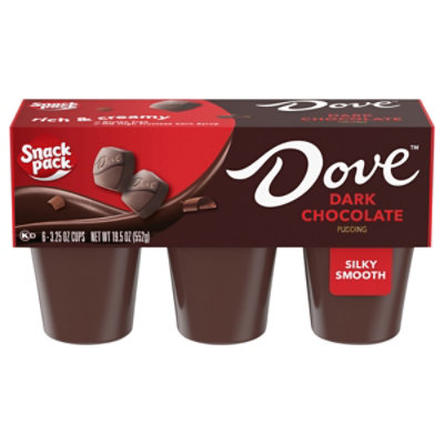 Snack Pack Dove Dark Chocolate Pudding - 19.5 OZ - Image 1