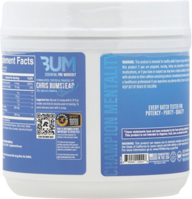 Cbum Essential Pre Wrkt Blue Rspbry - 14.9 OZ - Image 4
