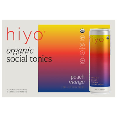 Hiyo Seltzer Peach Mango - 144 OZ - Image 2