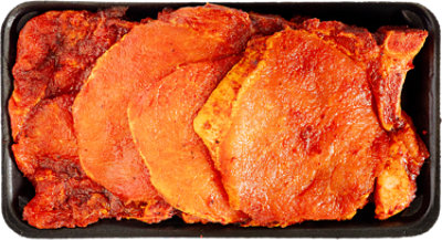 Pork Loin Chop Center Cut Seasoned Bone In - LB - Image 1