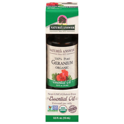 Natures Answer Essential Oil Geranium - 0.5 OZ - Image 2