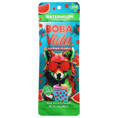 Bobavida Boba Watermelon Juicy Popping Pearls - 3 Oz - Image 2