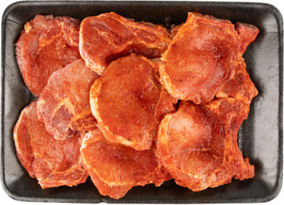 Pork Loin Rib Chop Seasoned Bi Valu Pack - LB - Image 1