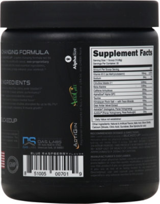 Bucked Up Blue Raz Pre Workout Powder Mix - 11 Oz - Image 5