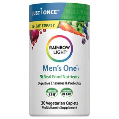 Rainbow Light Vibrance Multivitamin Mens One 30 Capsules - 30 CT - Image 1