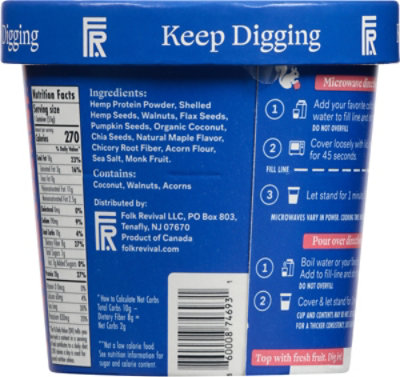 Folk Revival Maple Walnut Hot Cereal - 1.94 OZ - Image 5