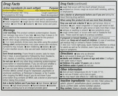 HealthA2Z Daytime Cold & Flu Relief Softgels - 8 Count - Image 5