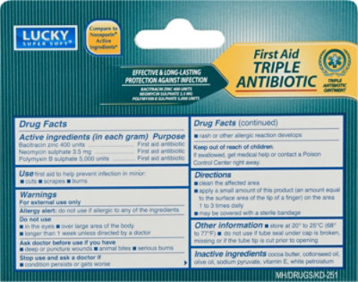 Lucky Super Soft First Aid Triple Antibiotic Ointment - 0.50 Oz - Image 5