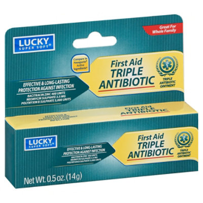 Lucky Super Soft First Aid Triple Antibiotic Ointment - 0.50 Oz - Image 1