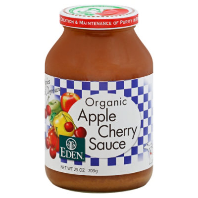 Eden Organic Apple Cherry Sauce - 25 Oz