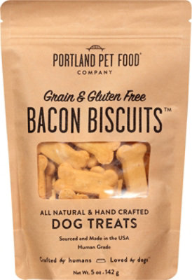 Portland Pet Food Company Bacon Biscuit Dog Treat - 5 Oz - Image 2