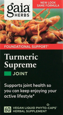 Gaia Tumeric Supreme Joint - 60 CT - Image 2