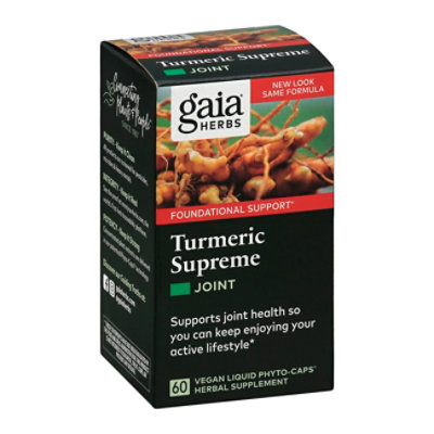 Gaia Tumeric Supreme Joint - 60 CT - Image 1