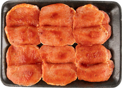 Pork Top Loin Chop Butterfly Seasoned Valu Pack - LB - Image 1