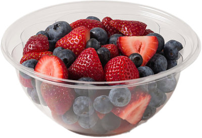 Fresh Cut Strawberry/blueberry Medium Bowl 22oz - 22 OZ - Image 1