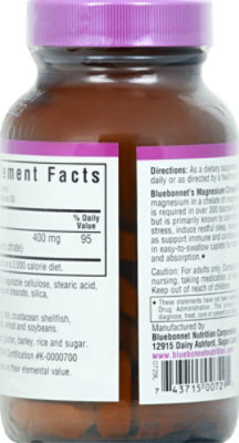 Bluebonnet Magnesium Citrate - 60 CT - Image 5
