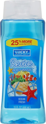 Lucky Super Soft Revive Ocean Fresh Body Wash - 12 Oz - Image 2