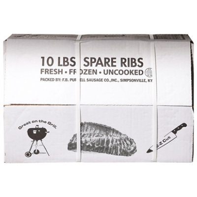 Pork Sow Spare Ribs - 10 LB - Image 1