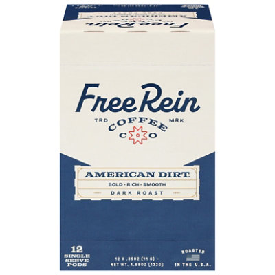 Free Rein Coffee Company American Dirt Meduim Roast Coffee Pods - 12  Count - Image 1