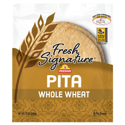 Mission Whole Wheat Pita - 12OZ - Image 1