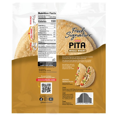 Mission Whole Wheat Pita - 12OZ - Image 2