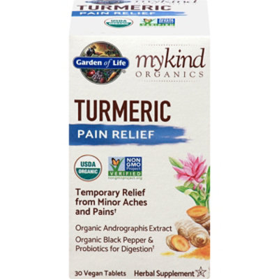 Garden Of Life Mykind Organics Turmeric Pain Relief - 60 EA - Image 3